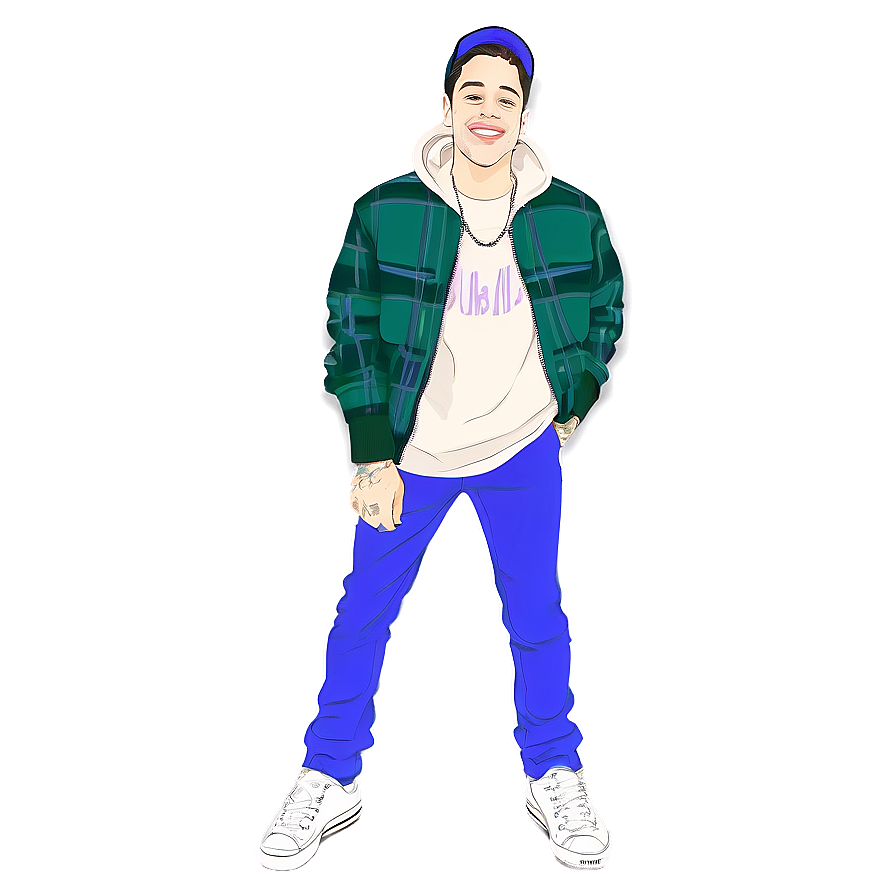 Pete Davidson Vintage Style Png Liq PNG