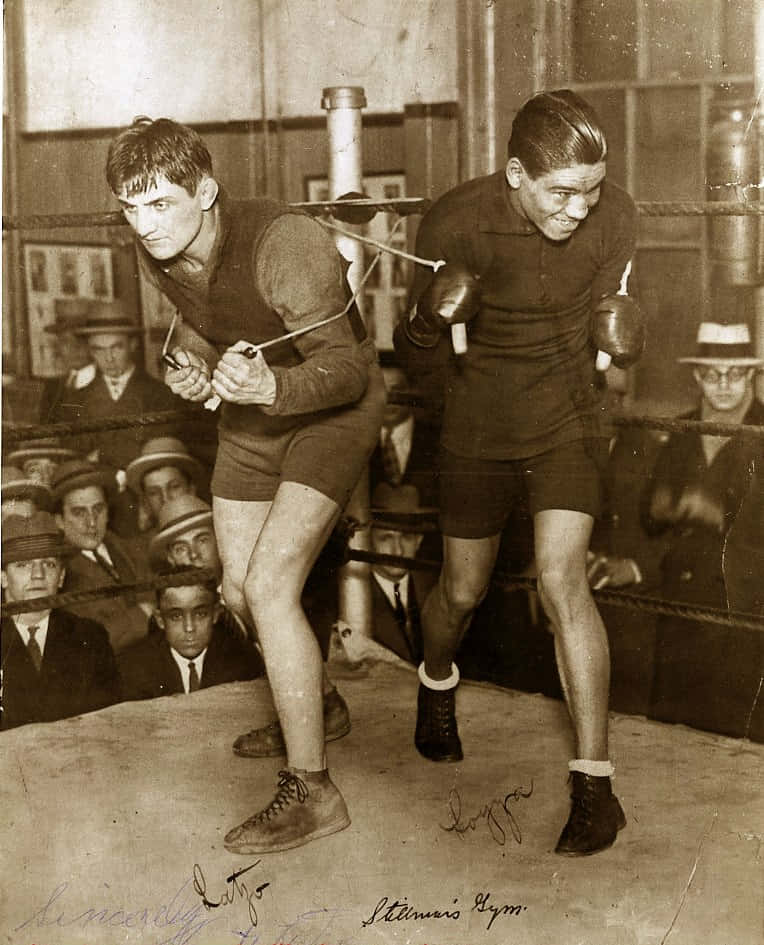 Pete Latzo Training In The Boxing Ring Wallpaper