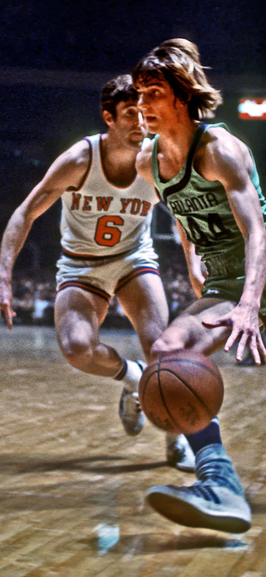 Pete Maravich Atlanta Hawks Mike Riordan New York Knicks Wallpaper