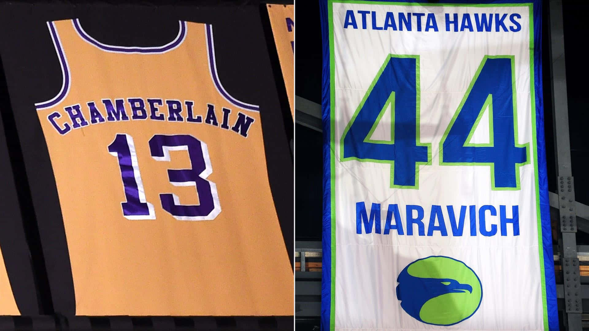 Pete Maravich Atlanta Hawks Wilt Chamberlain Lakers Wallpaper