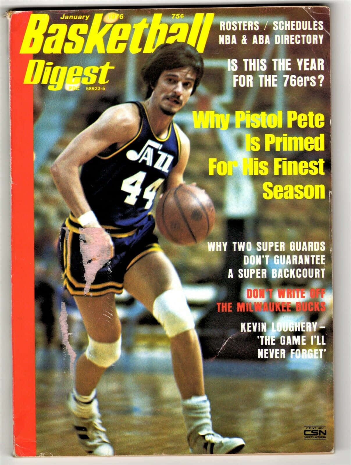 Pete Maravich Basketball Digest Magazine Cover Wallpaper