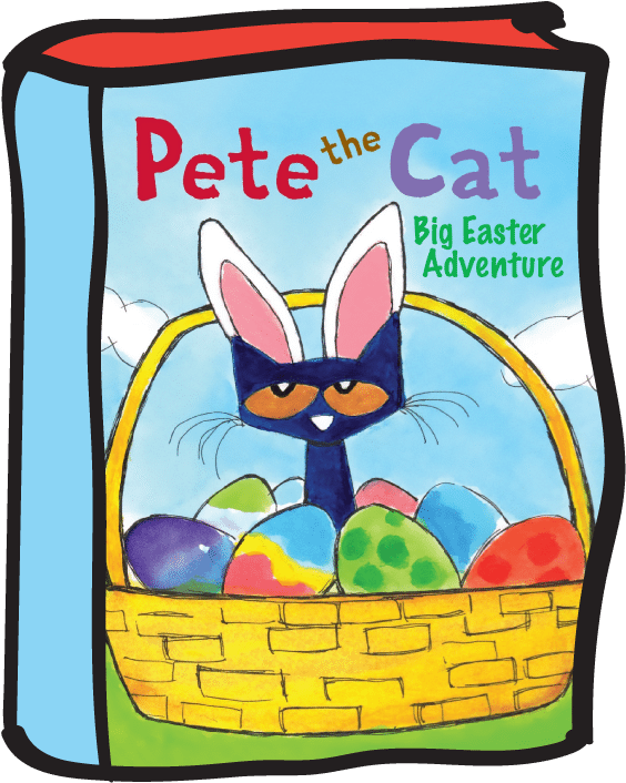 Pete The Cat Big Easter Adventure Book Cover PNG