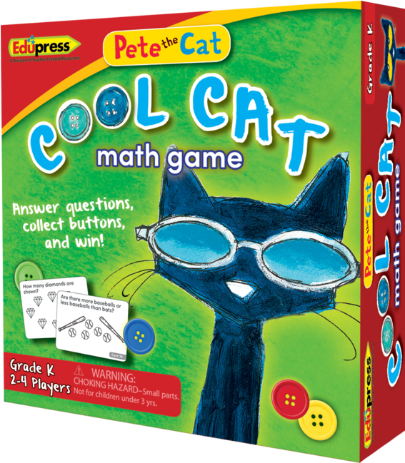 Pete The Cat Cool Cat Math Game Box PNG