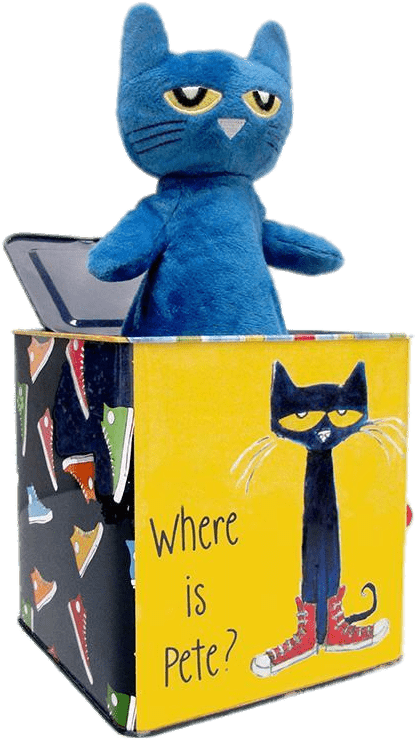 Pete The Cat Plush Toy In Box PNG