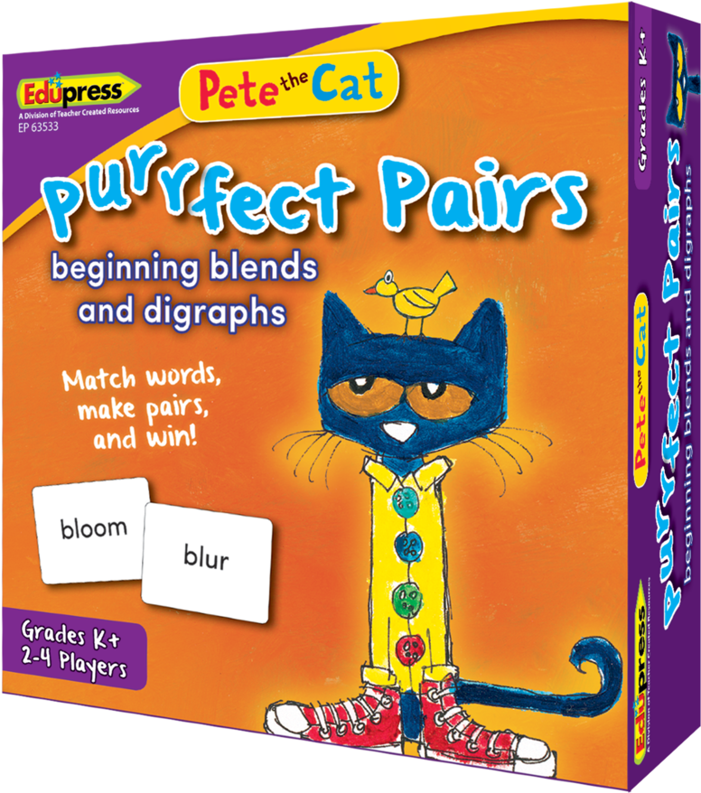 Pete The Cat Purrfect Pairs Game Box PNG