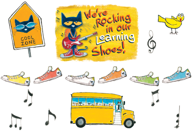 Pete The Cat Rocking Learning Shoes PNG