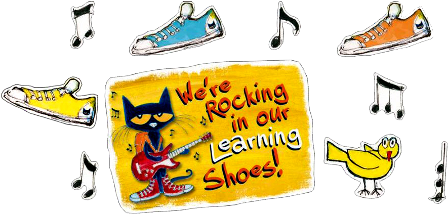 Pete The Cat Rocking Learning Shoes PNG