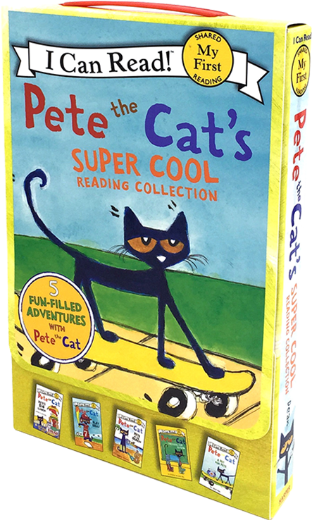 Pete The Cat Super Cool Reading Collection PNG