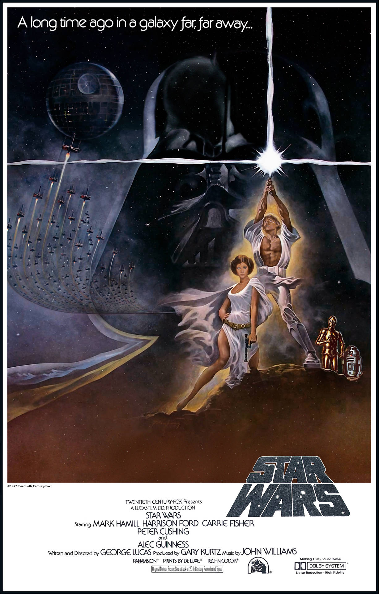 Peter Cushing Star Wars 1977 Movie Poster Background