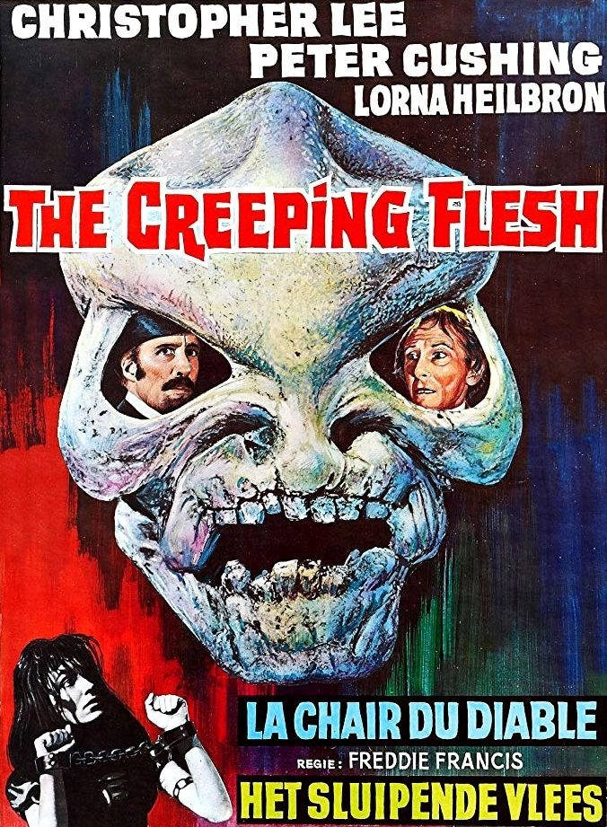 Peter Cushing The Creeping Flesh Movie Poster Background