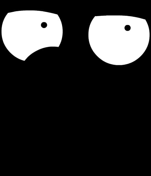 Peter Griffin Eyes Silhouette PNG