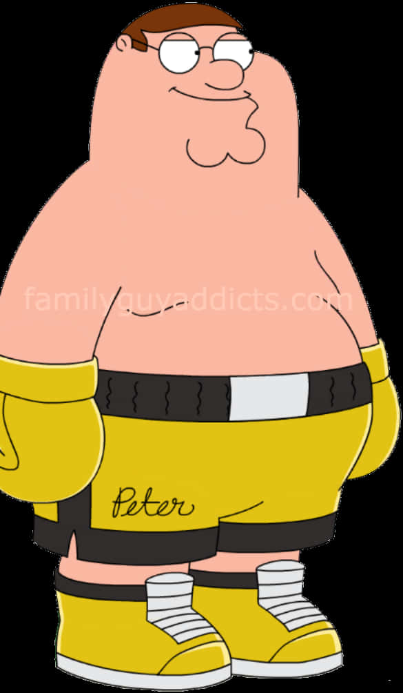 Peter Griffin Firefighter Costume PNG