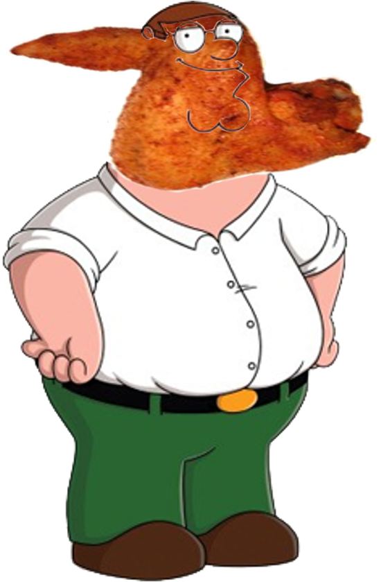 Peter Griffin Fried Chicken Head PNG