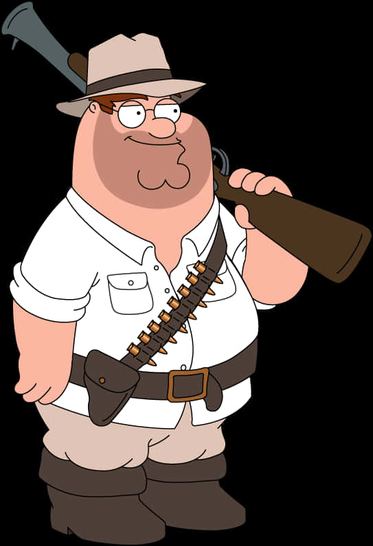 Peter Griffin Hunter Outfit PNG