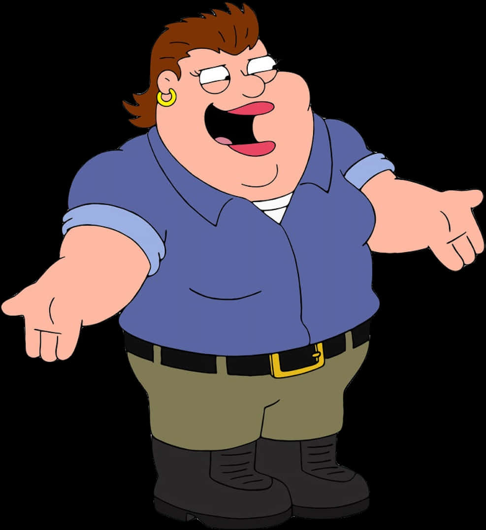 Peter Griffin Laughing Pointing PNG