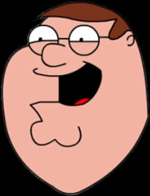 Peter Griffin Portrait Cartoon PNG