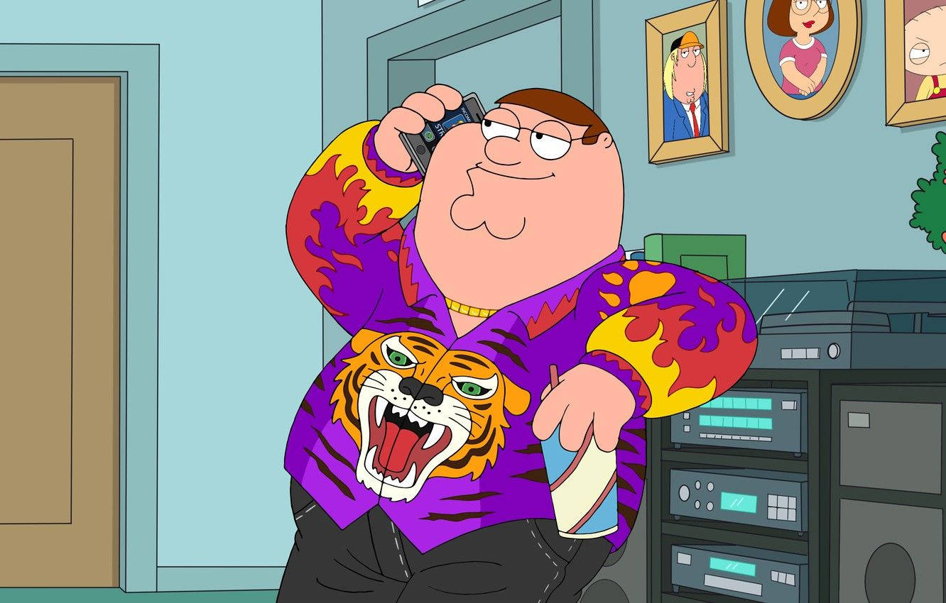 Peter Griffin Tiger Shirt Background