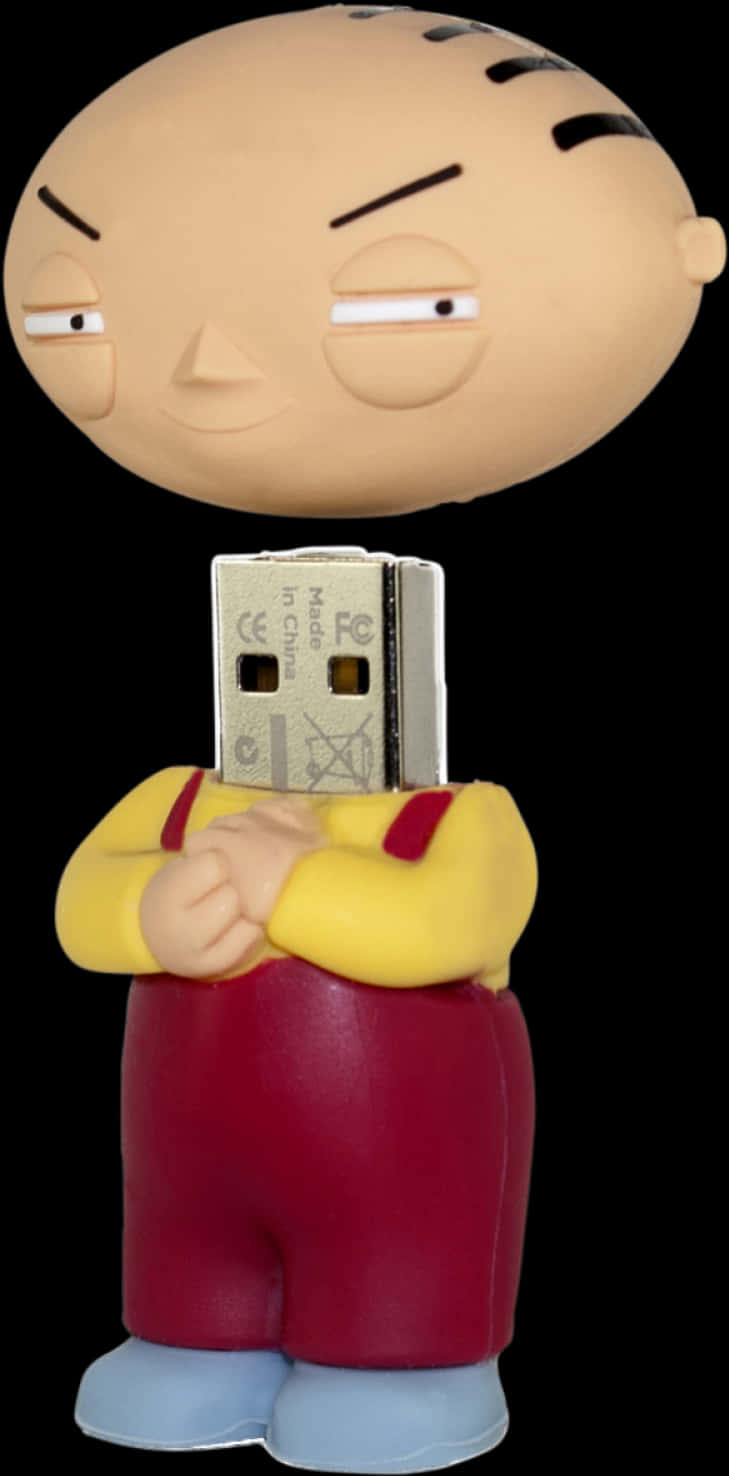 Peter Griffin U S B Drive Figure PNG