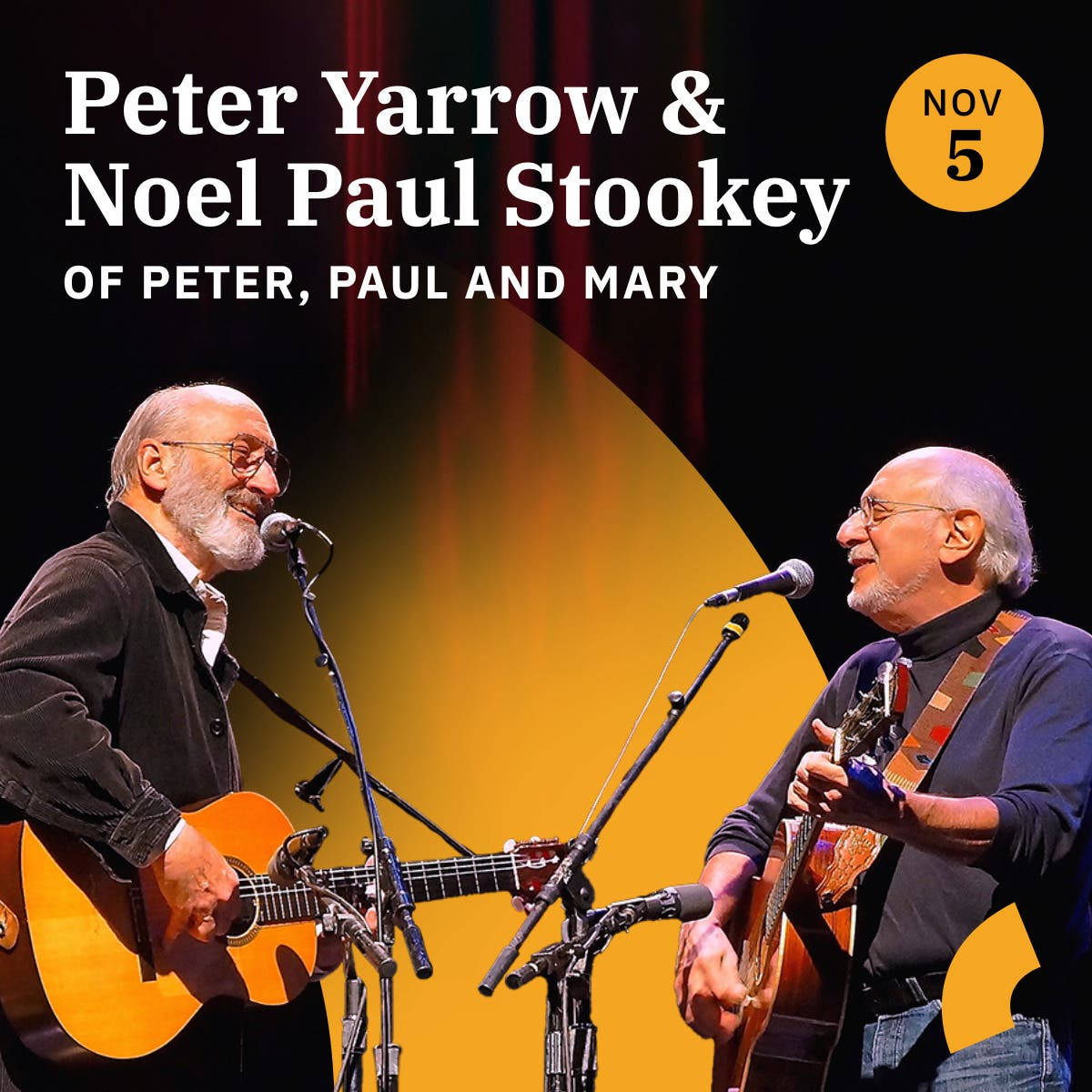 Iconic Folk Trio Peter, Paul, and Mary in Concert Wallpaper