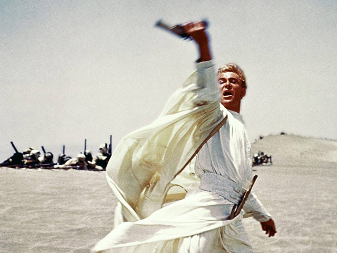 Peter O'Toole stadig som T. E. Lawrence Wallpaper