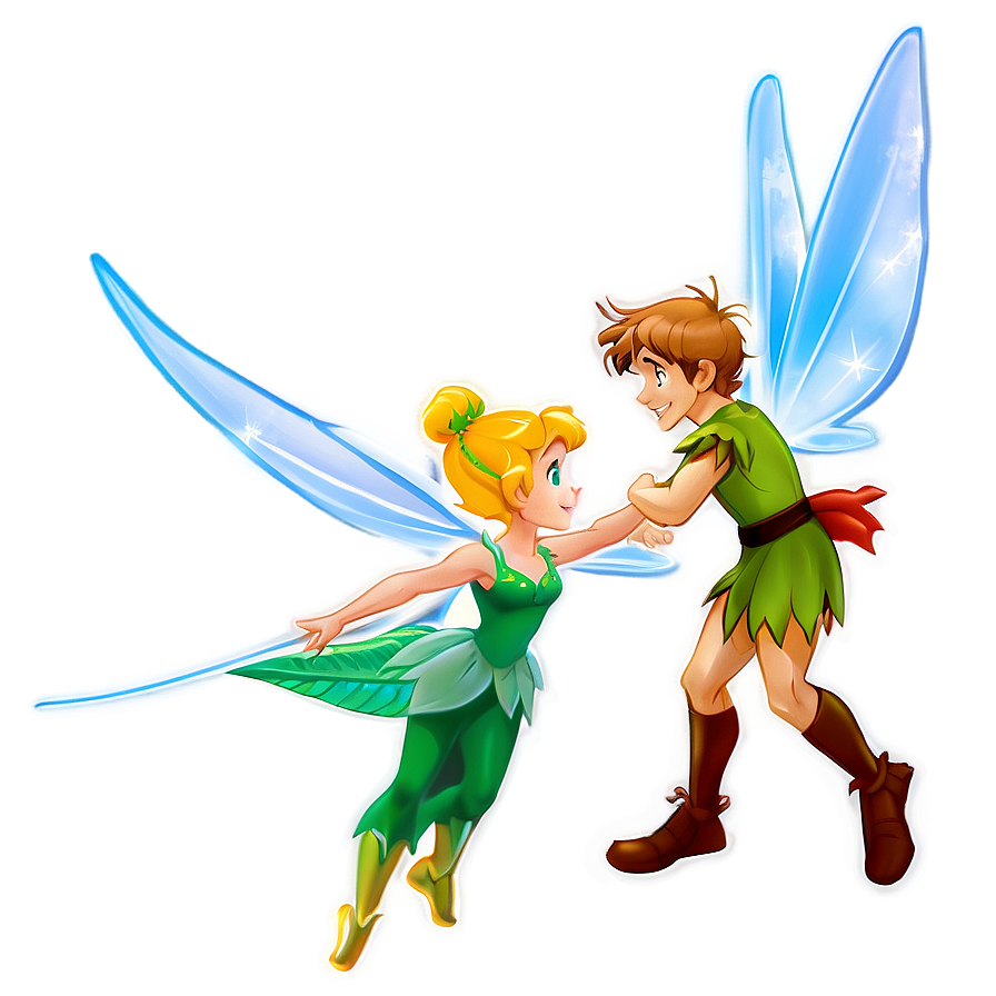 Peter Pan And Tinkerbell Png Eql59 PNG