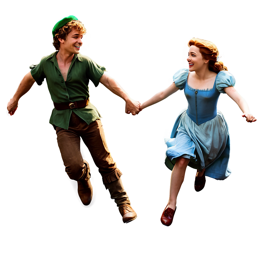 Peter Pan And Wendy Flying Png Ipp PNG