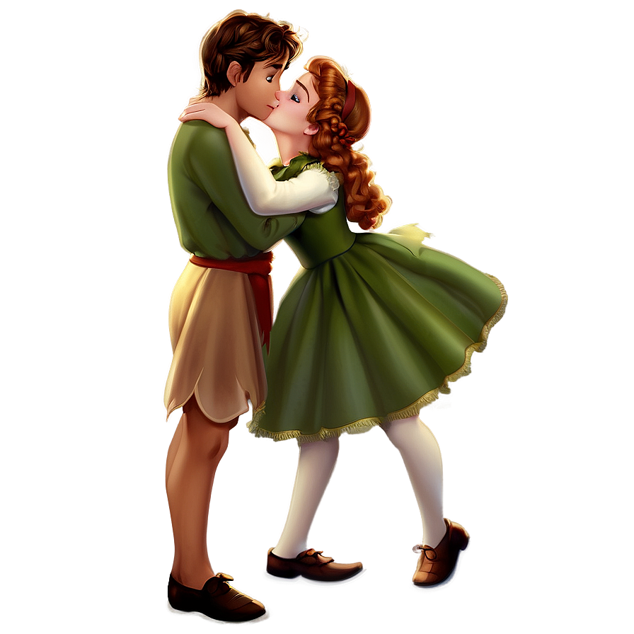 Peter Pan And Wendy Kiss Png 30 PNG
