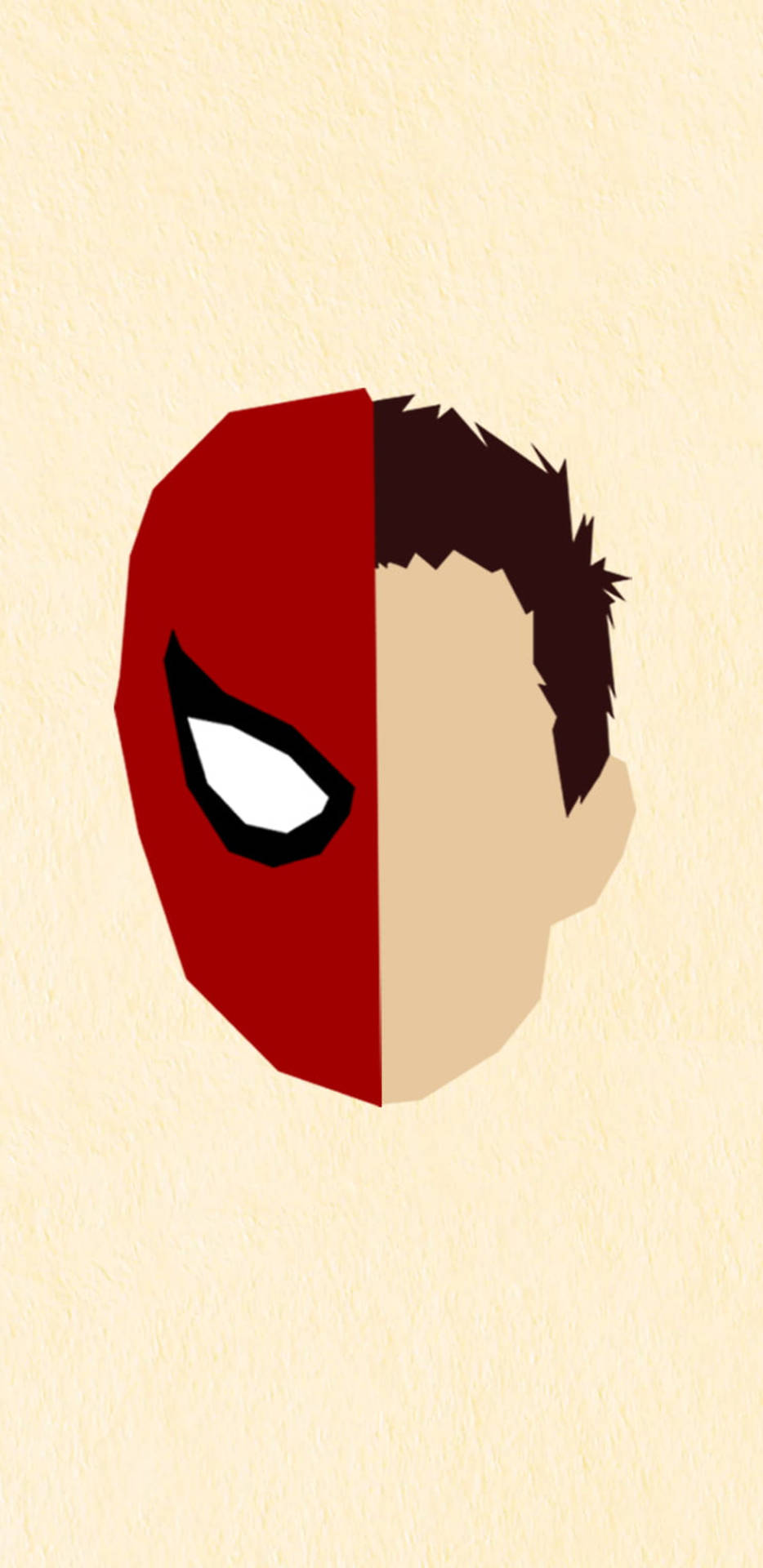 Peter Parker And Spiderman Caricature Wallpaper