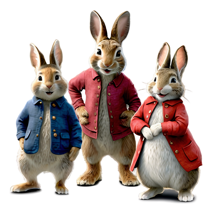Peter Rabbit And Friends Png 06262024 PNG