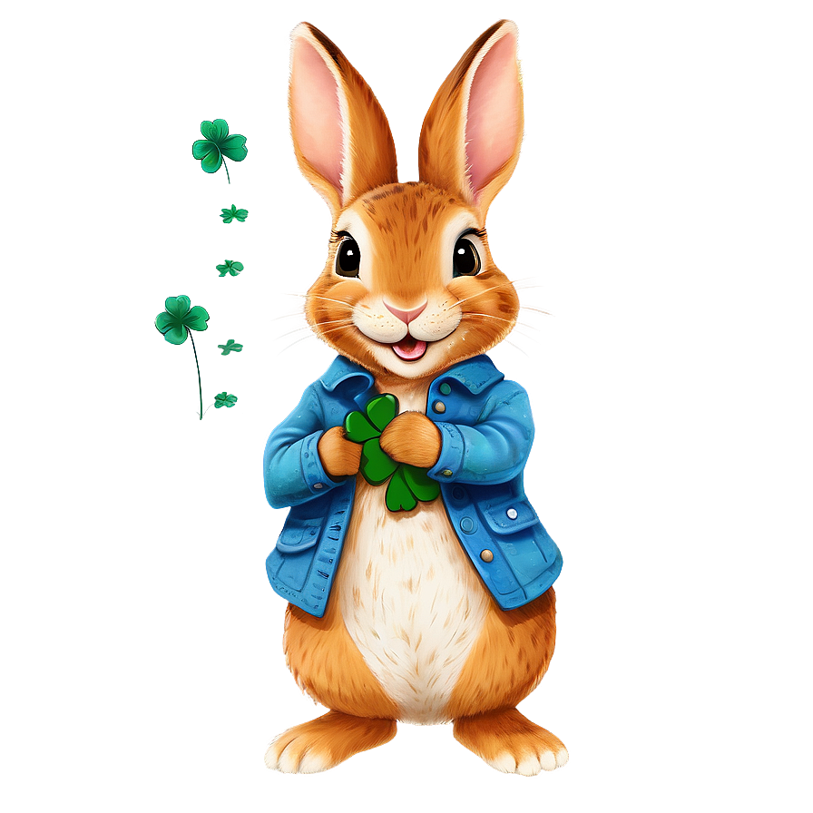 Peter Rabbit And The Four-leaf Clover Png 06262024 PNG