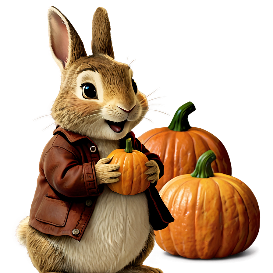 Peter Rabbit And The Pumpkin Patch Png Gxo70 PNG