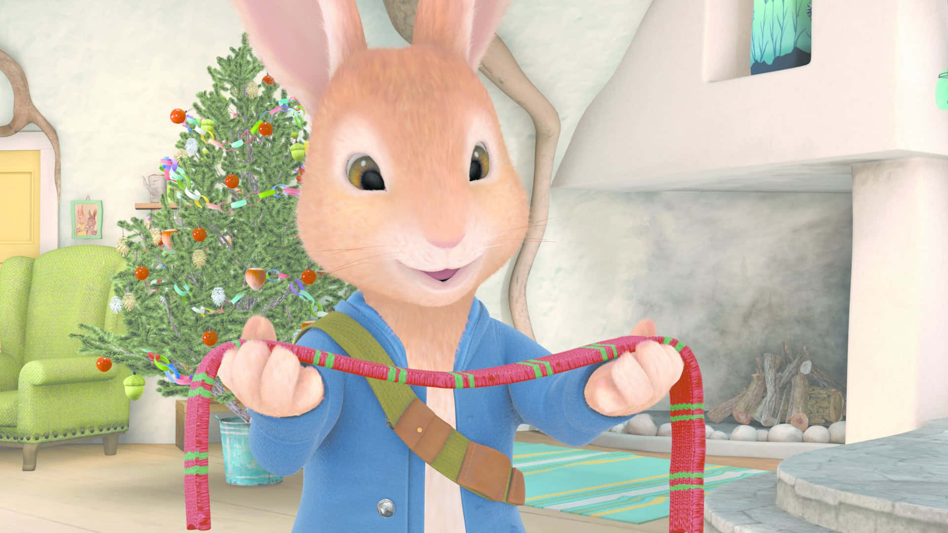 Peter Rabbit Christmas Decoration Wallpaper