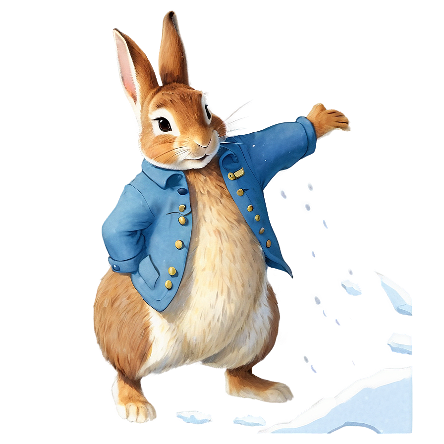Peter Rabbit In The Snow Png 06262024 PNG