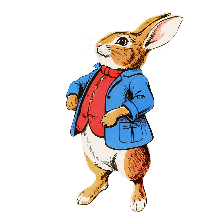 Peter Rabbit Vintage Drawing Png Rli PNG