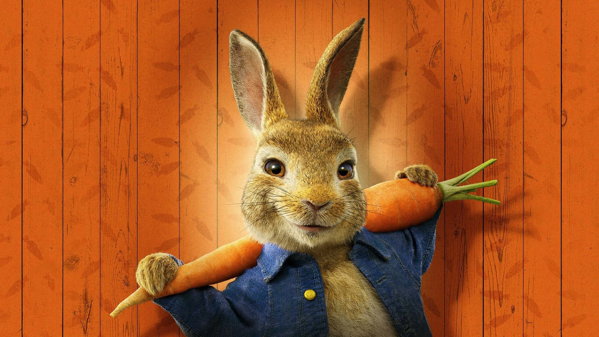 Peter Rabbit With Carrot Wallpaper