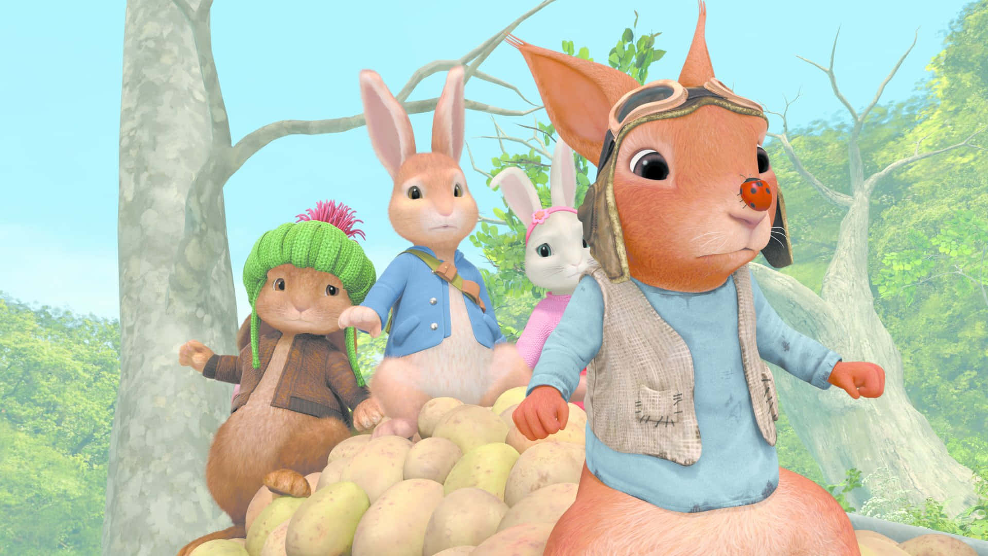 Peter Rabbitand Friends Adventure Wallpaper