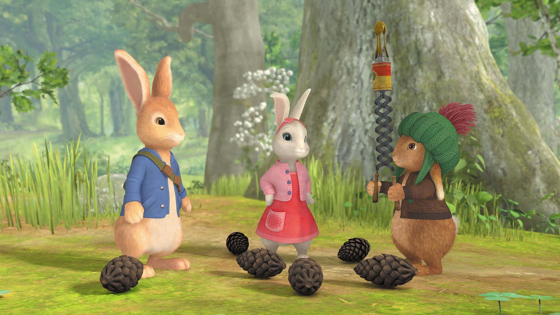 Peter Rabbitand Friendsin Forest Wallpaper