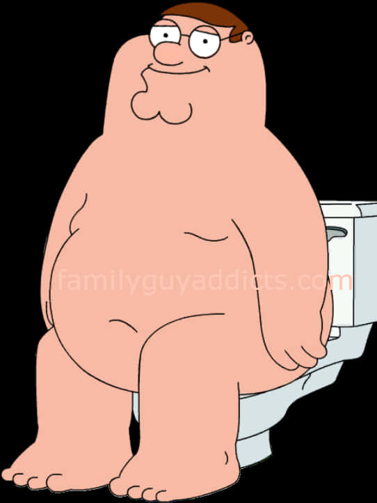 Peter_ Griffin_ On_ Toilet_ Animation PNG