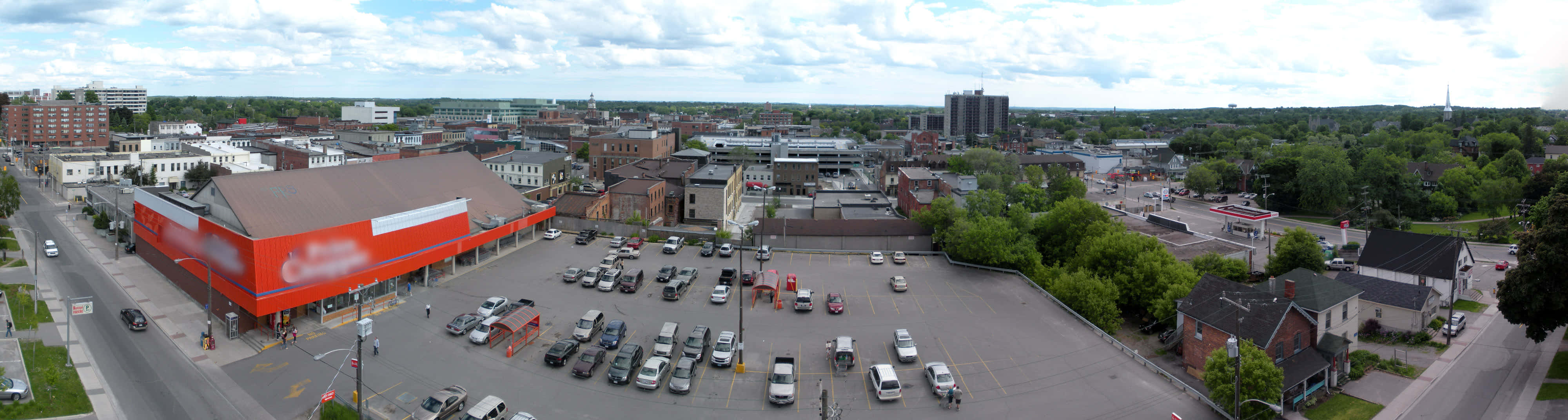 Peterborough Downtown Panorama Wallpaper