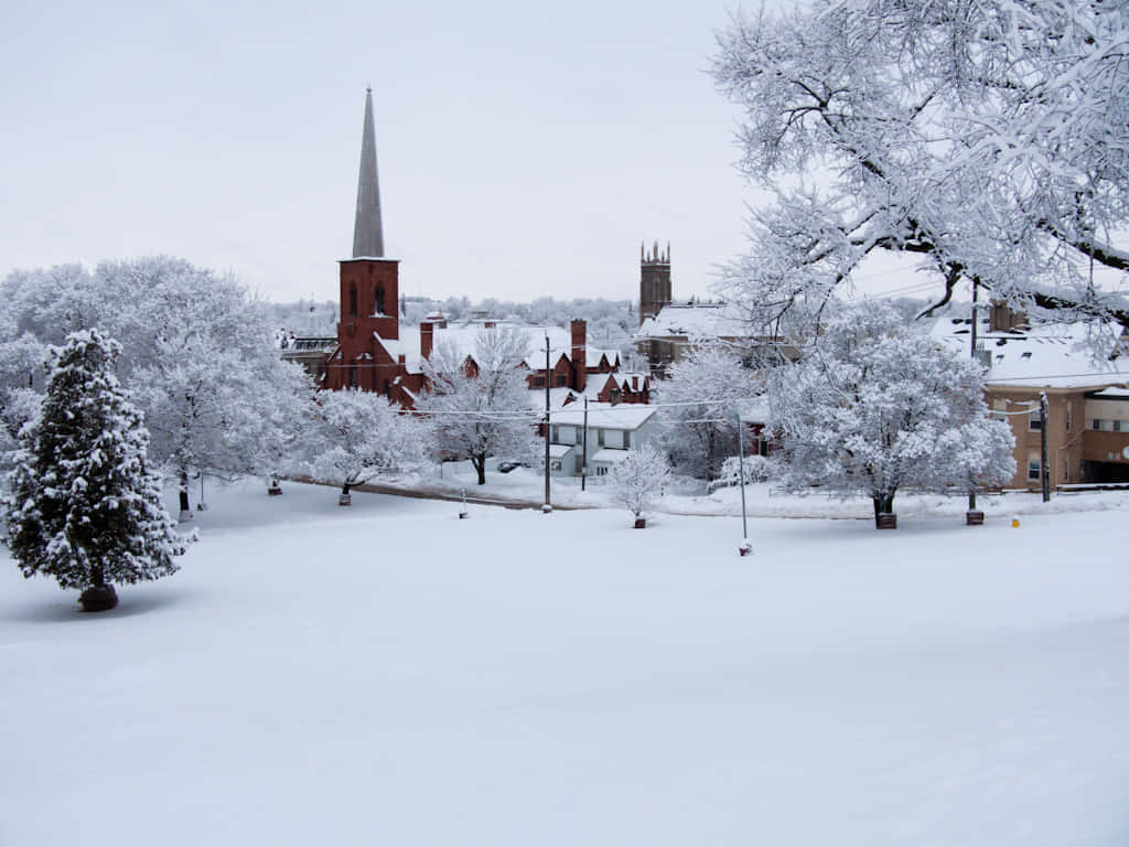 Download Peterborough Winter Snowscape Wallpaper | Wallpapers.com