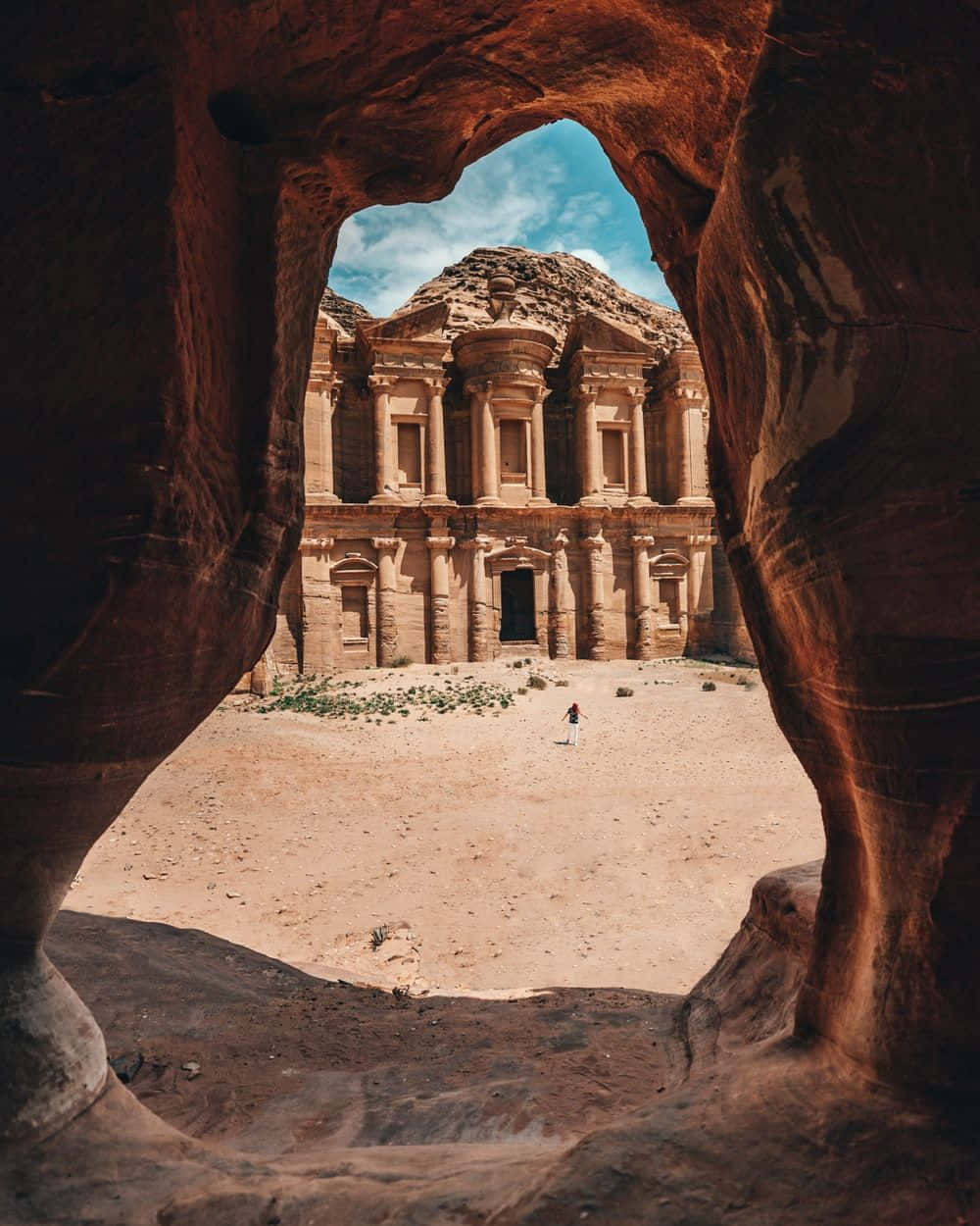 Petra View From A Cave Picture