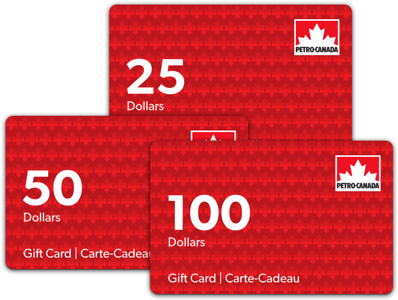 Petro Canada Gift Cards Various Denominations PNG