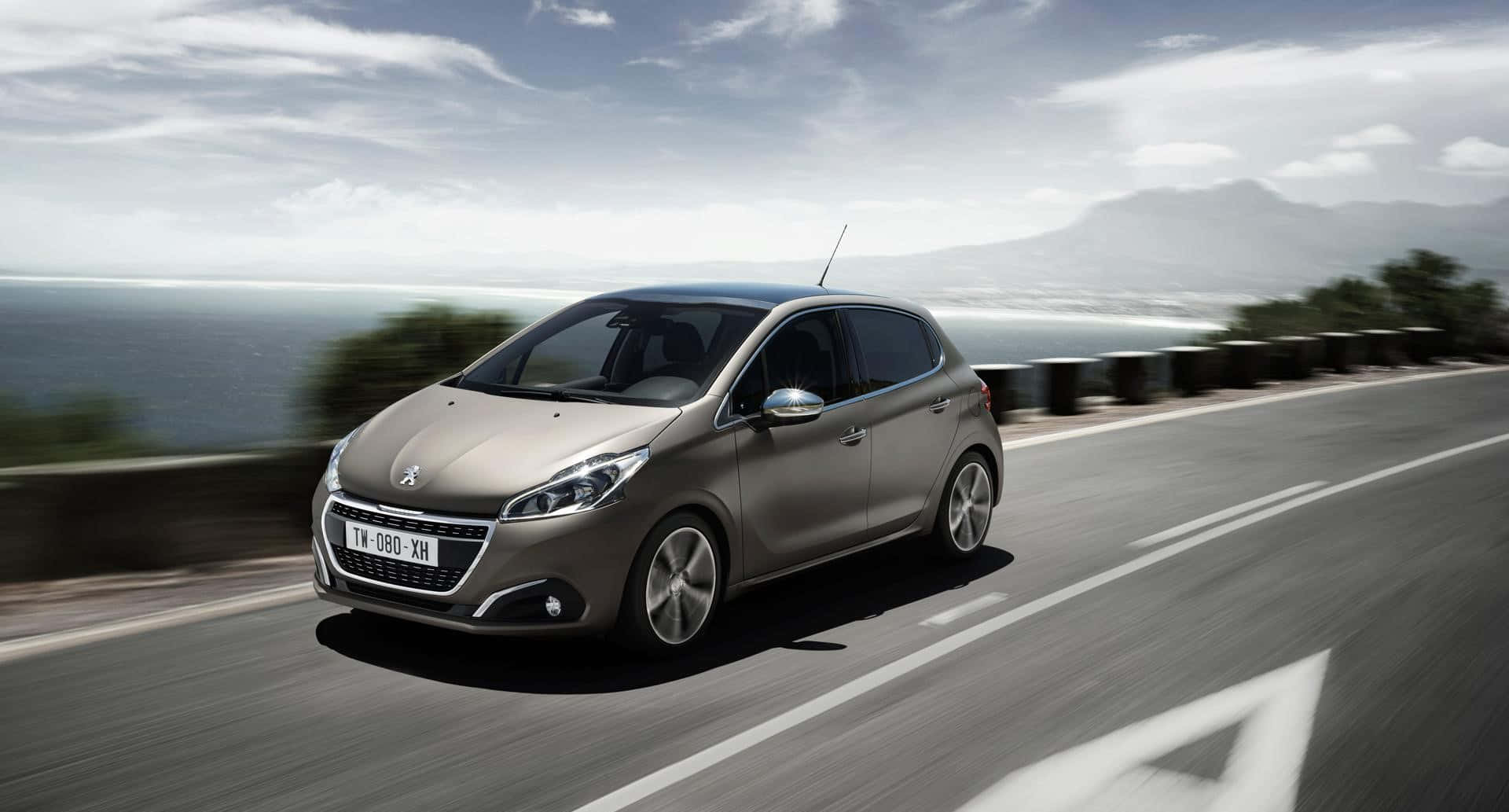 Sleek Design Meets Dynamic Performance: Peugeot 208 2022 Wallpaper