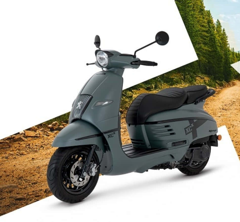 Vue De Profil Du Scooter Peugeot Fond d'écran