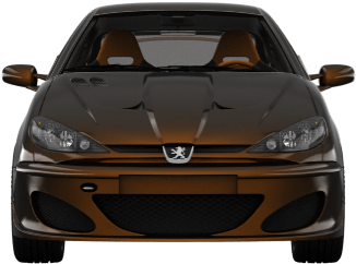 Peugeot Sports Car Front View PNG