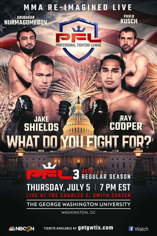 Pfl 3 Poster With Jake Shields And Others Wallpaper