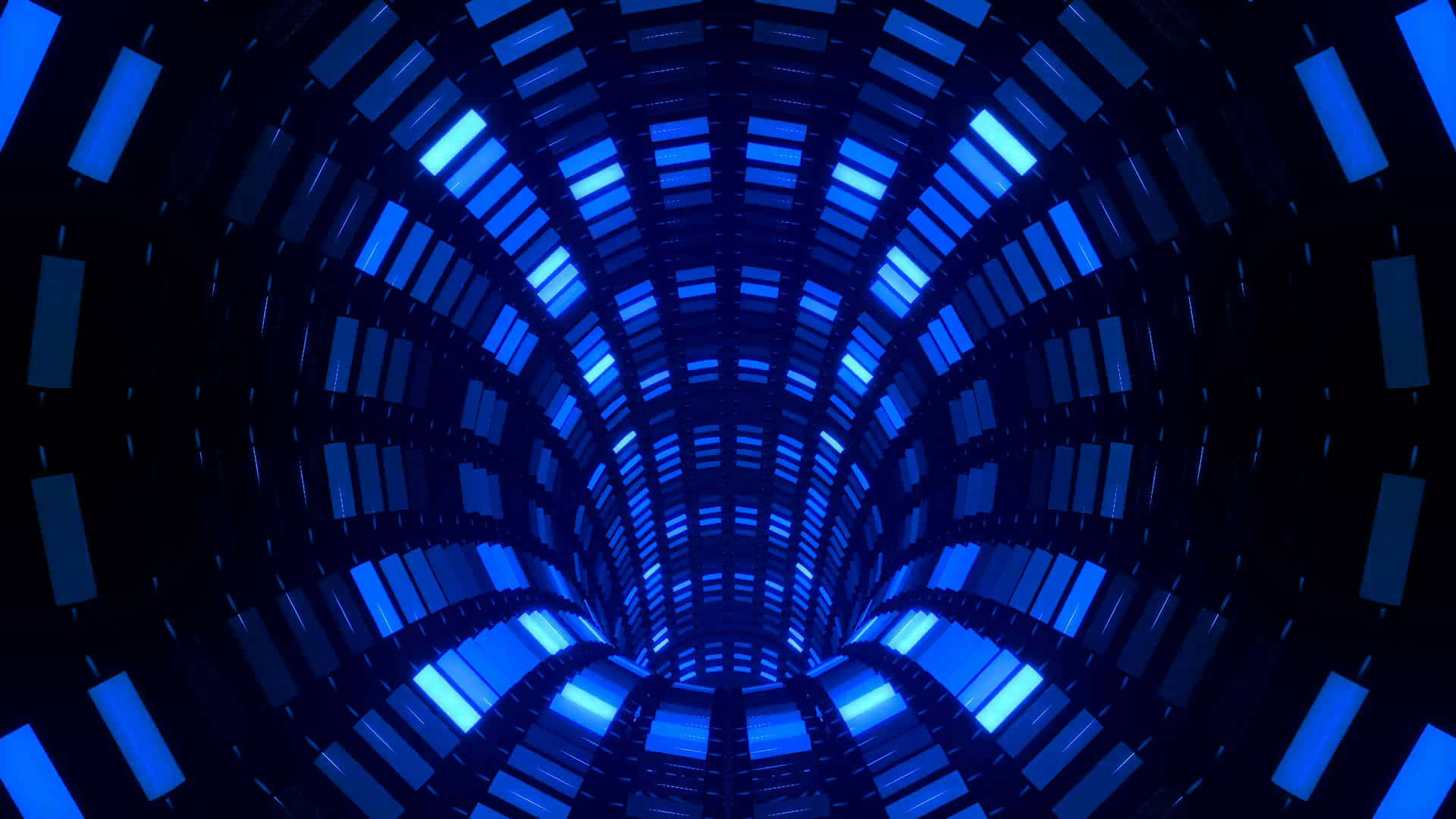 Sfondocon Illusione Di Loop Tunnel Blu Per Profilo Personale