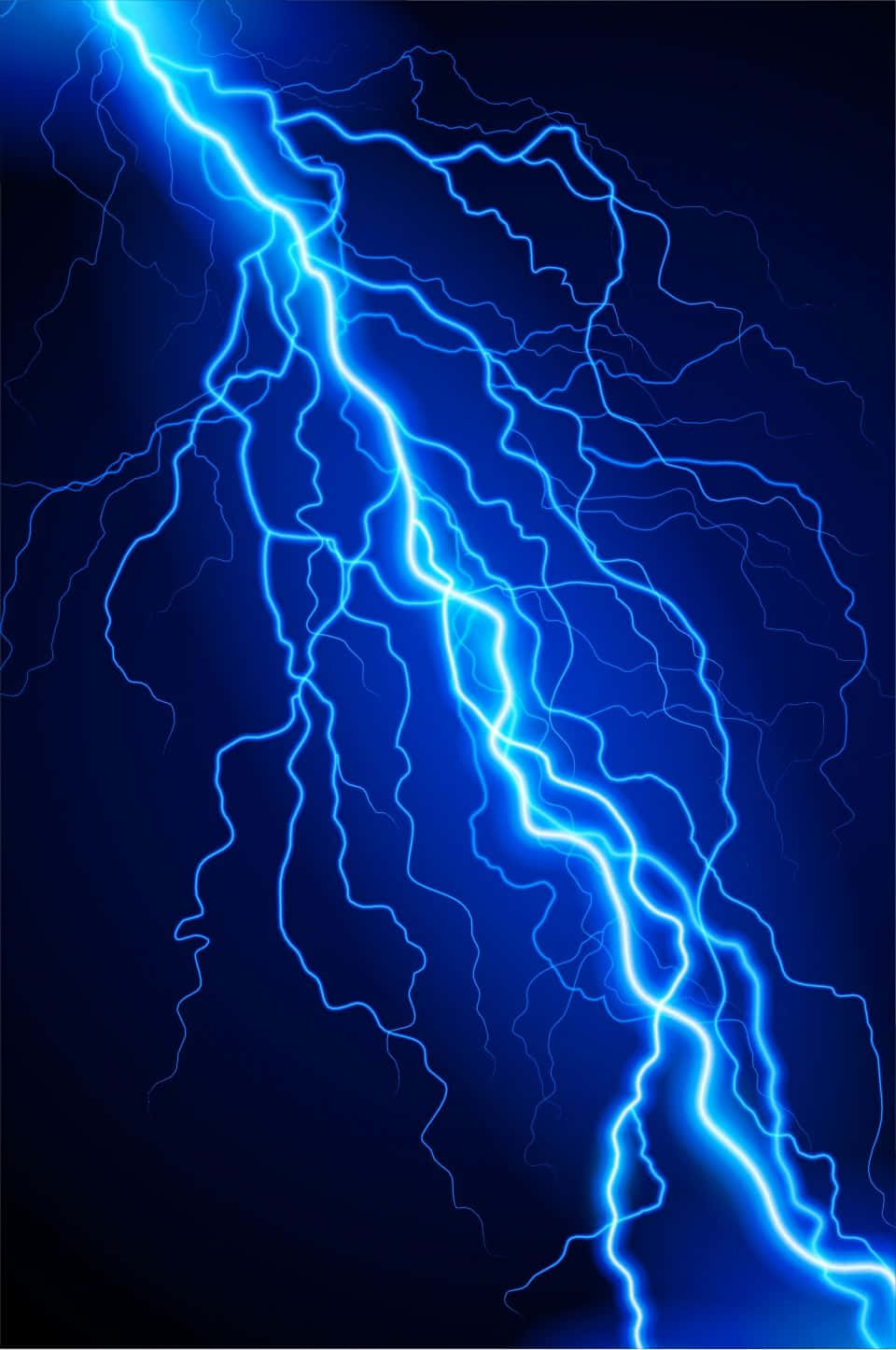 Pfp Realistic Blue Lightning Background