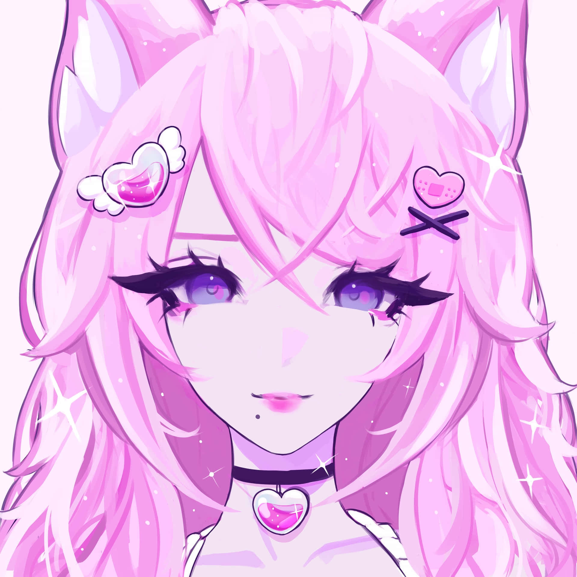 Pink Cat Girl Pfp Picture