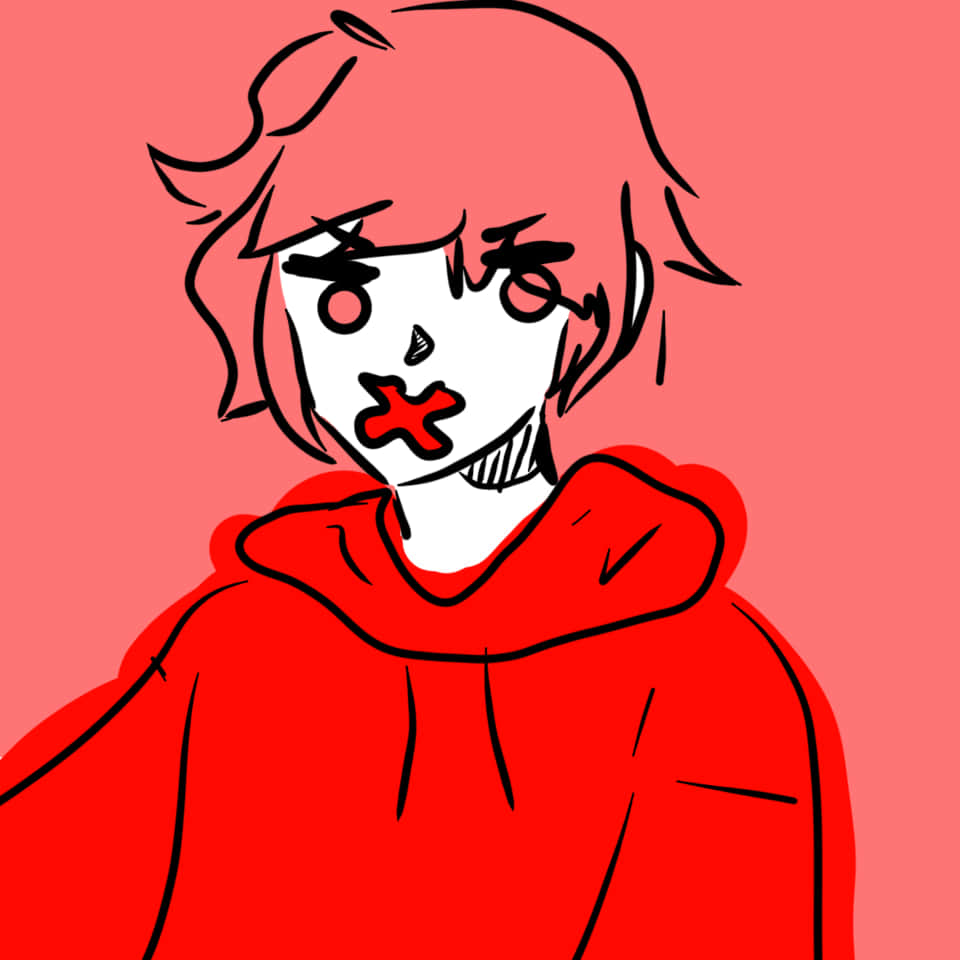 Red Hoodie Drawing Pfp Picture